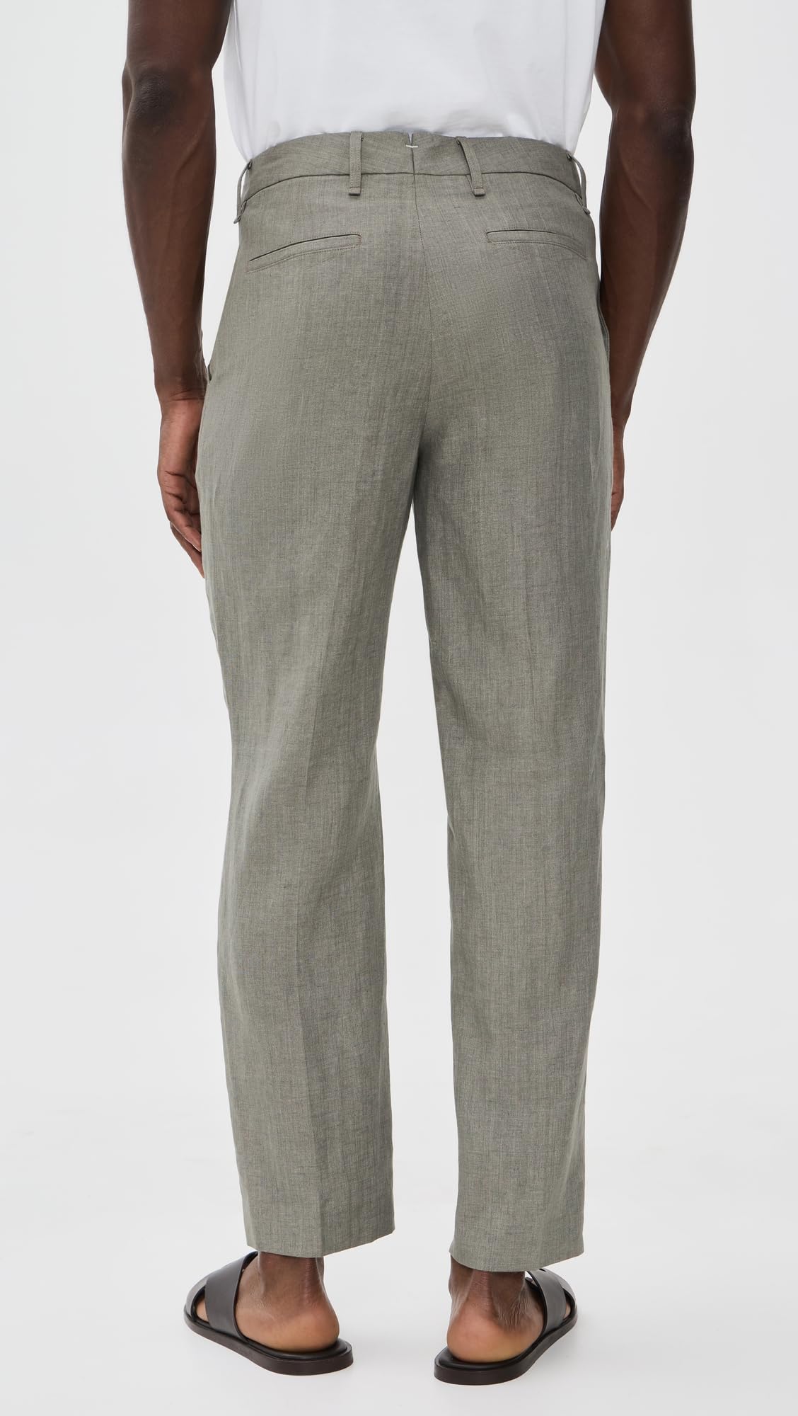 Relaxed Fit Linen Tailored Trousers