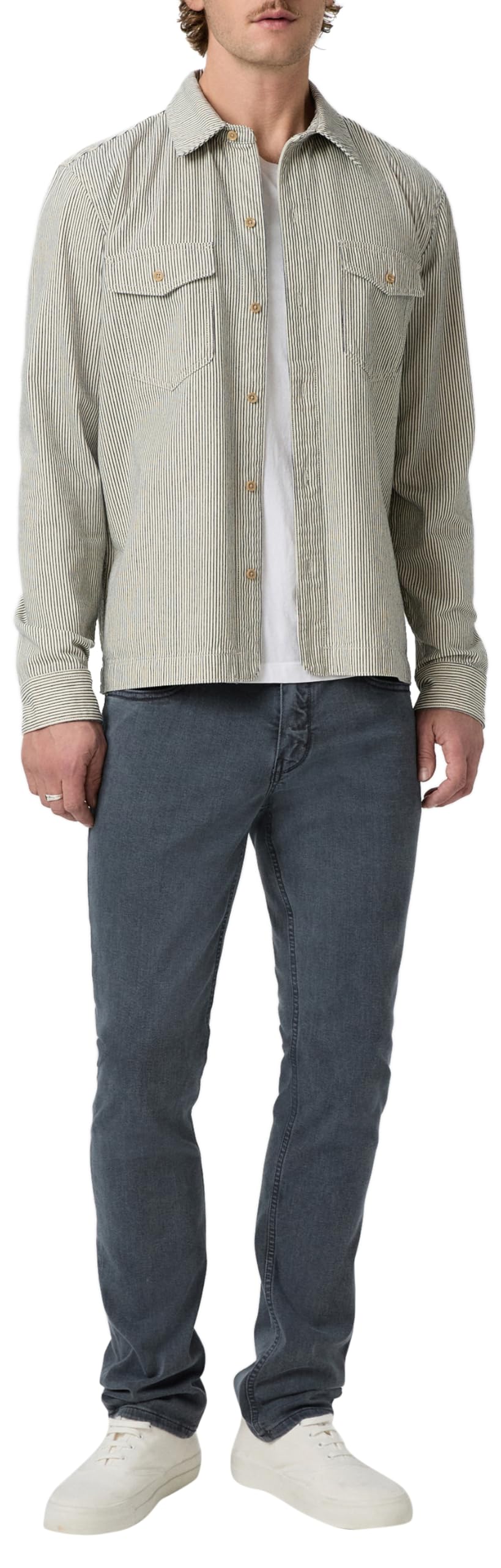 Slim Straight Stretch Denim Jeans