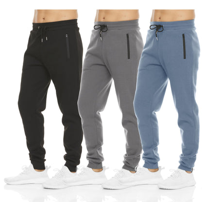 Fleece Active Jogger Pants With Zipper Pockets