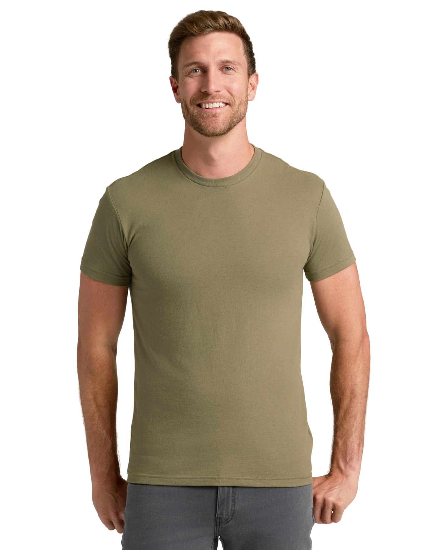 Men’s Cotton Blend Short Sleeve Crew Neck Tees