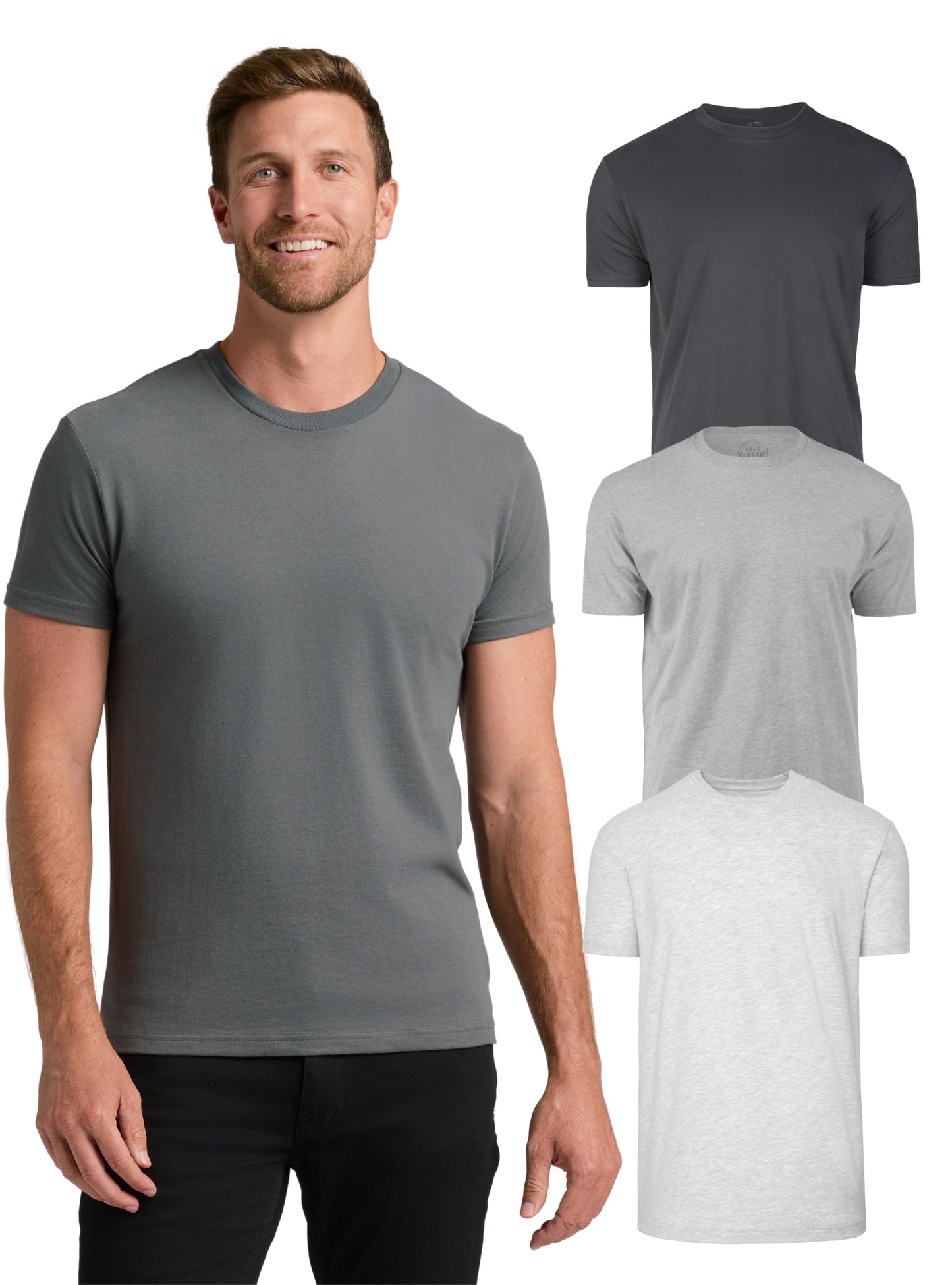 Men’s Cotton Blend Short Sleeve Crew Neck Tees