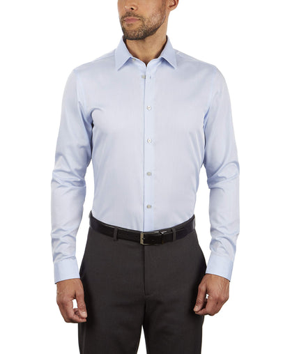 Slim Fit Non Iron Herringbone Dress Shirt