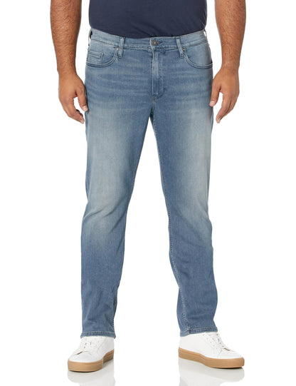 Slim Straight Stretch Denim Jeans