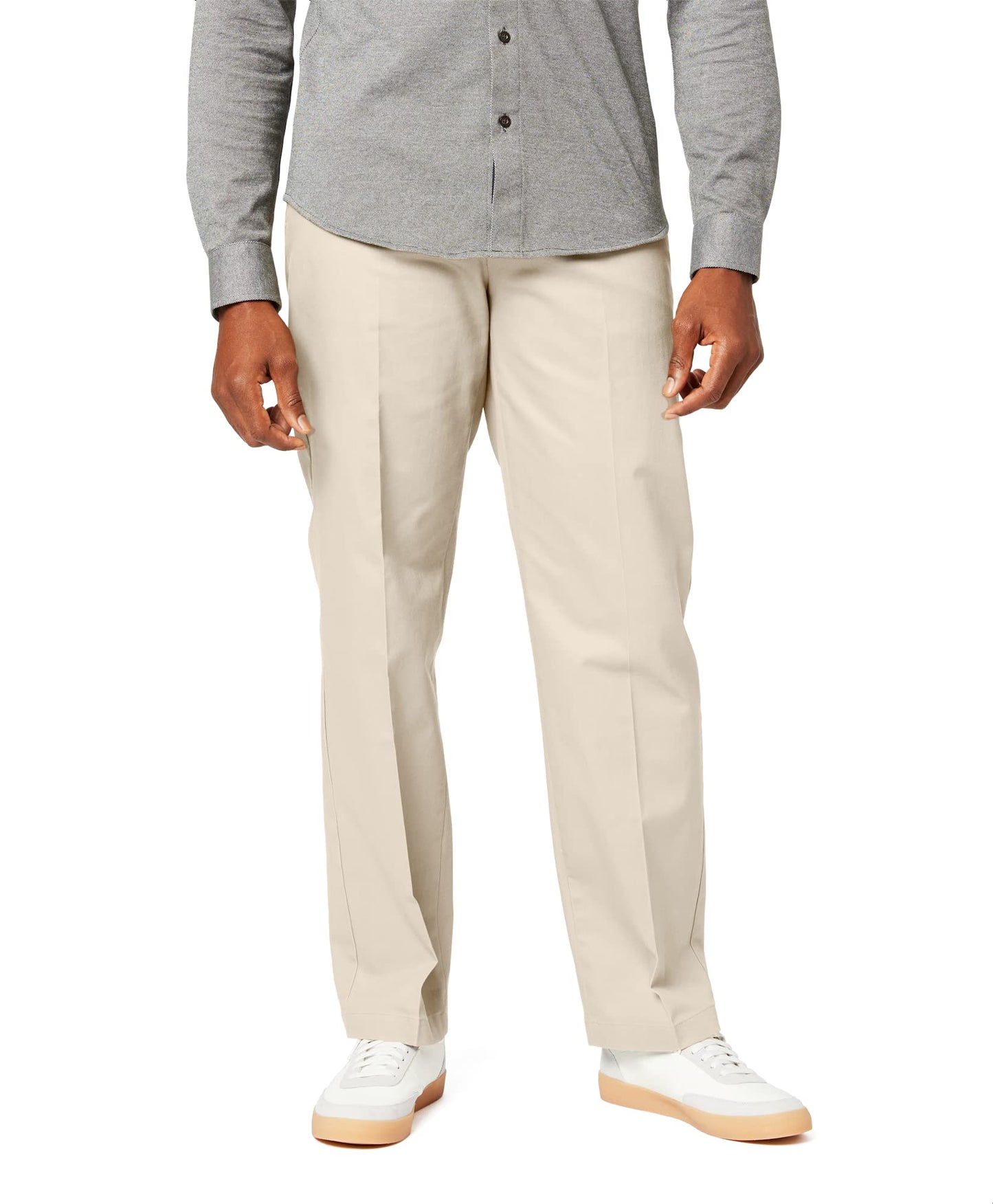 Classic Fit Cotton Stretch Khaki Pants