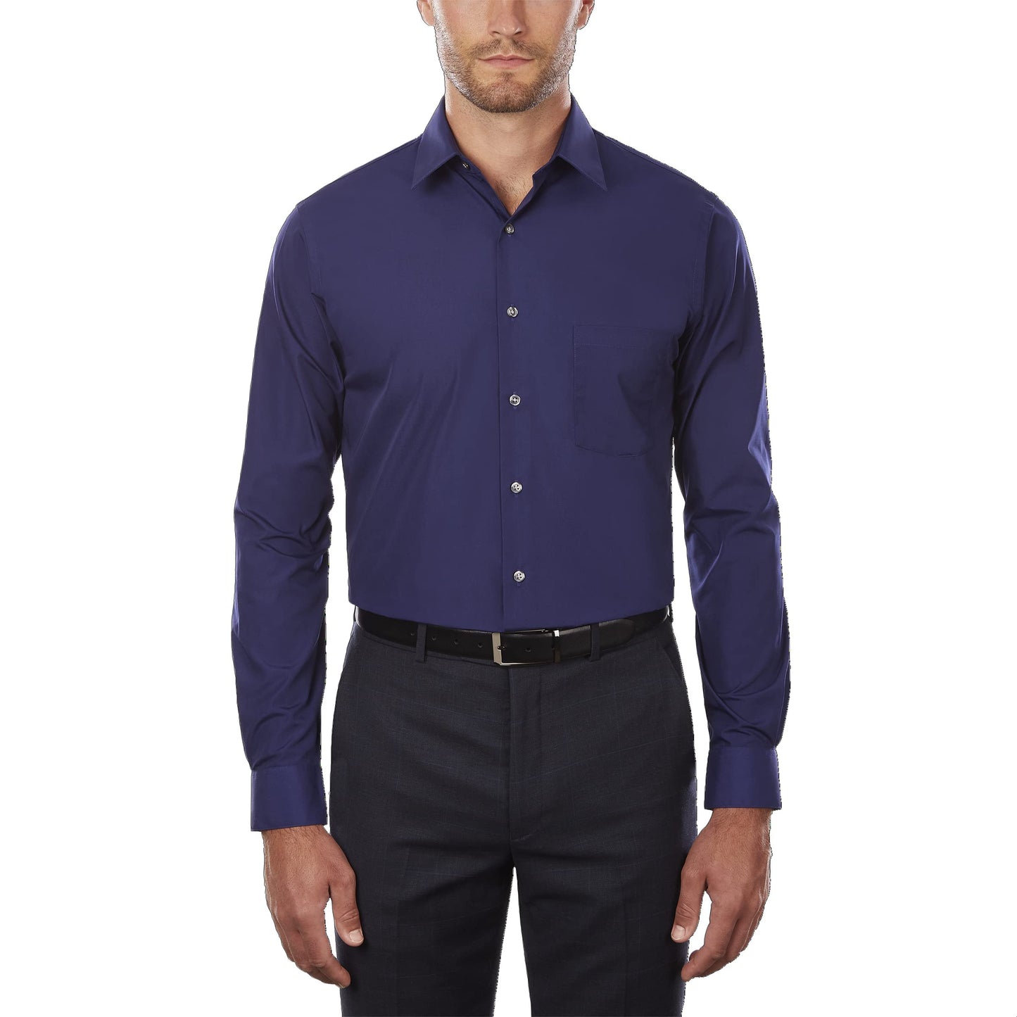 Regular Fit Solid Poplin Dress Shirt