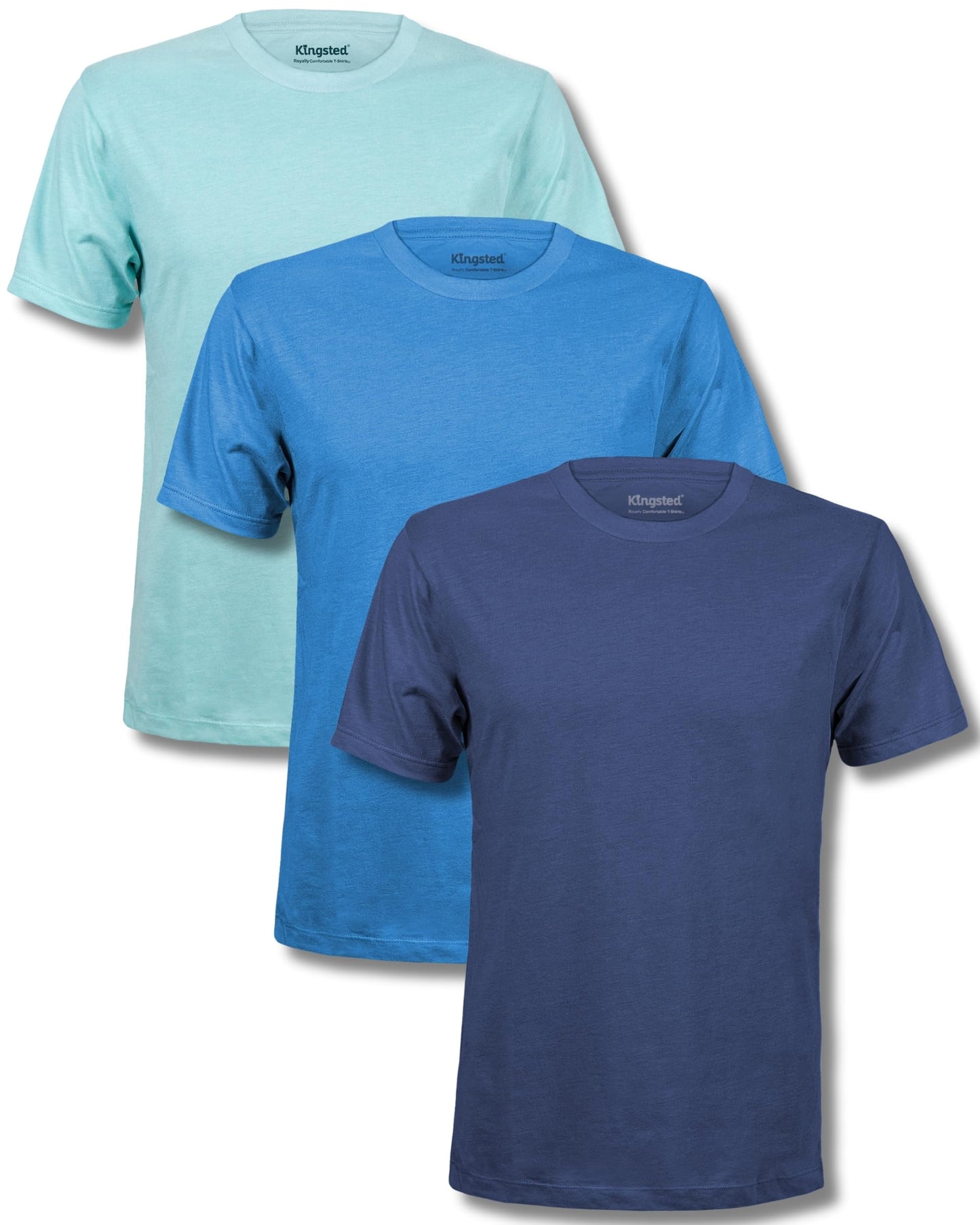Kingsted T-Shirts for Men Pack - Royally Comfortable - Super Soft Premium Fabric - Well-Crafted Classic Tee