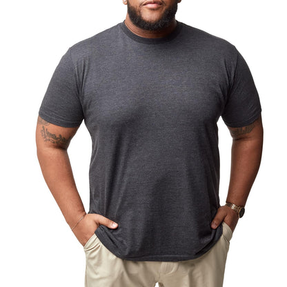 Fresh Clean Threads Men's Crew Neck T-Shirts – Short Sleeve, Fitted Style, Soft Cotton-Poly Blend, Tag-Free Comfort
