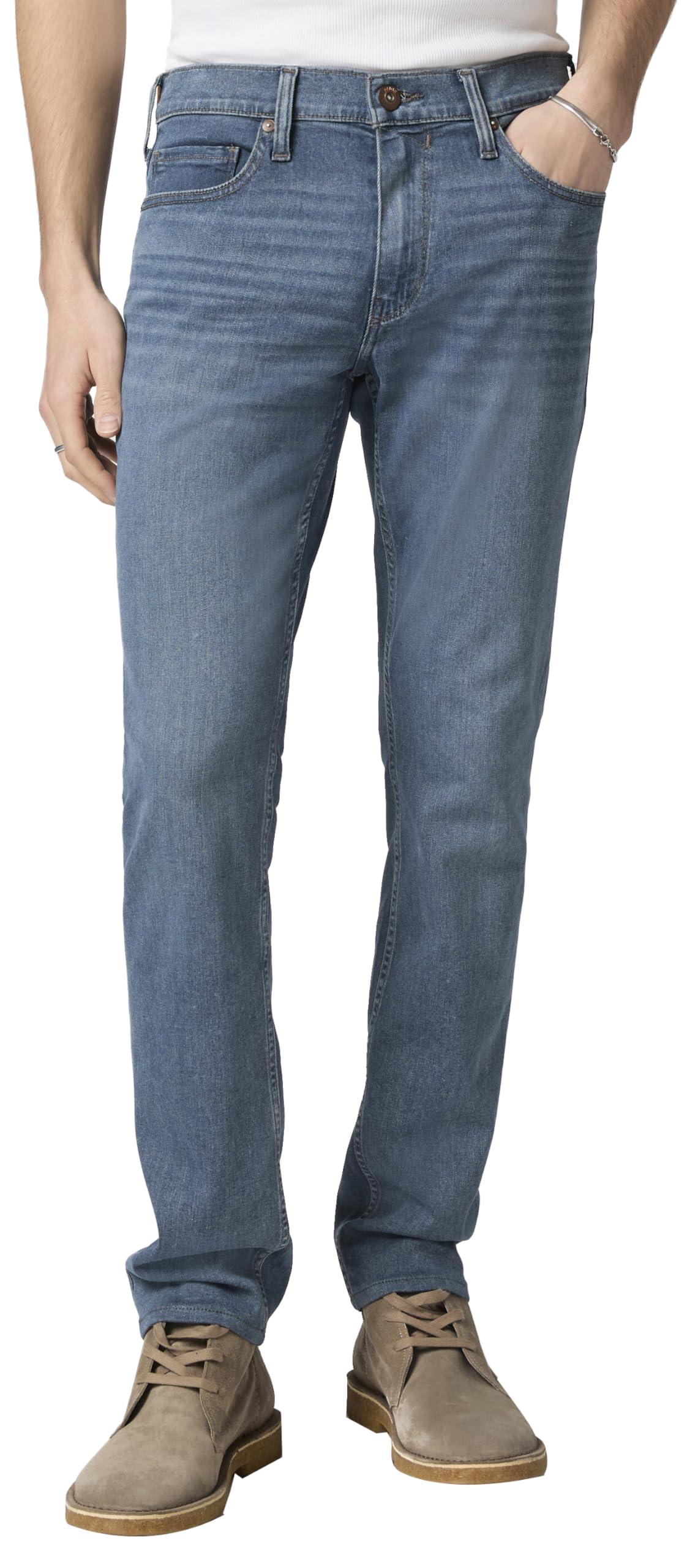 Slim Straight Stretch Denim Jeans