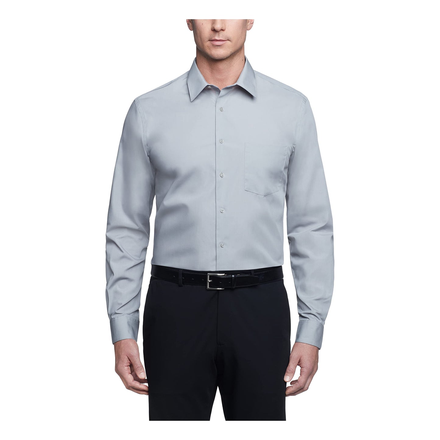 Regular Fit Solid Poplin Dress Shirt