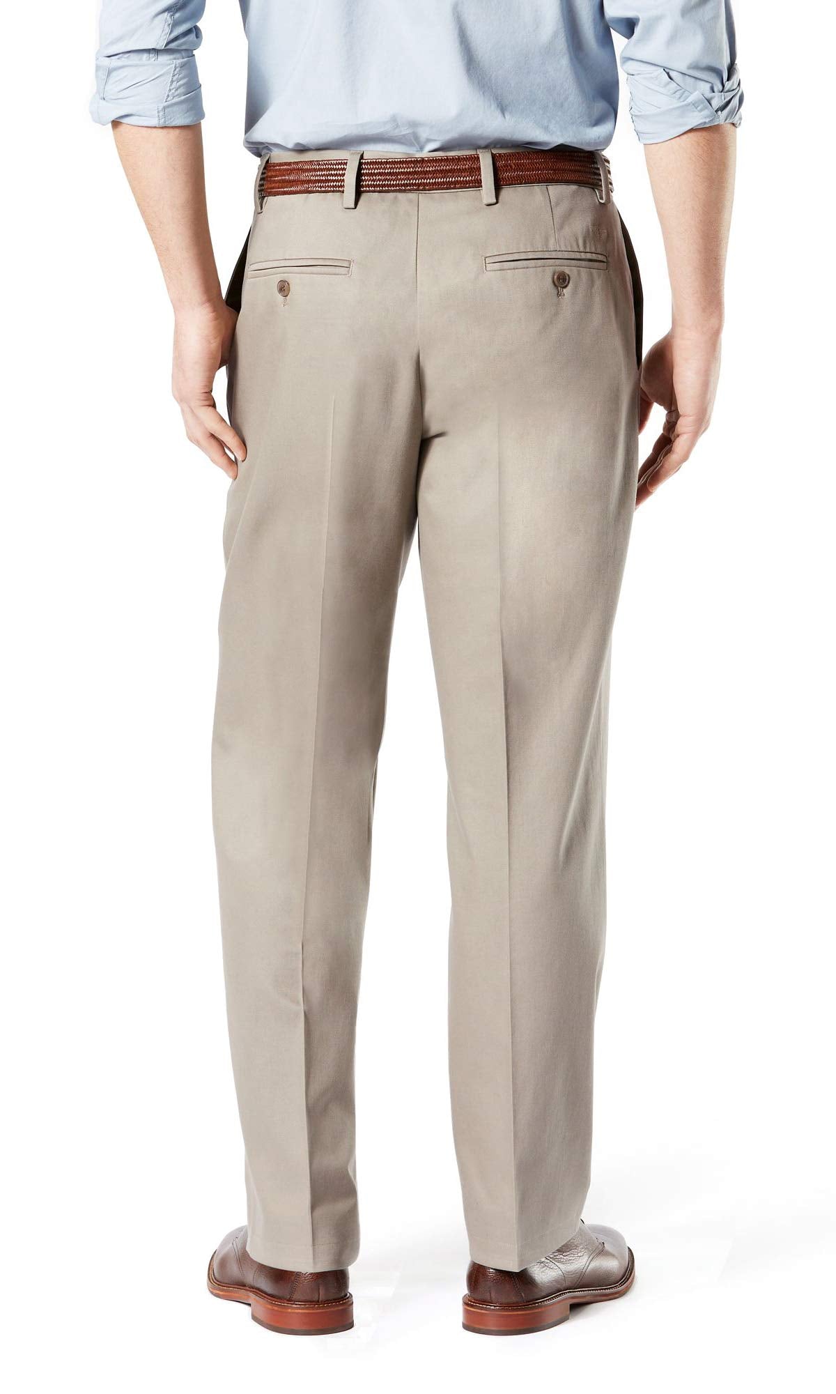 Classic Fit Cotton Stretch Khaki Pants