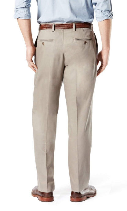 Classic Fit Cotton Stretch Khaki Pants