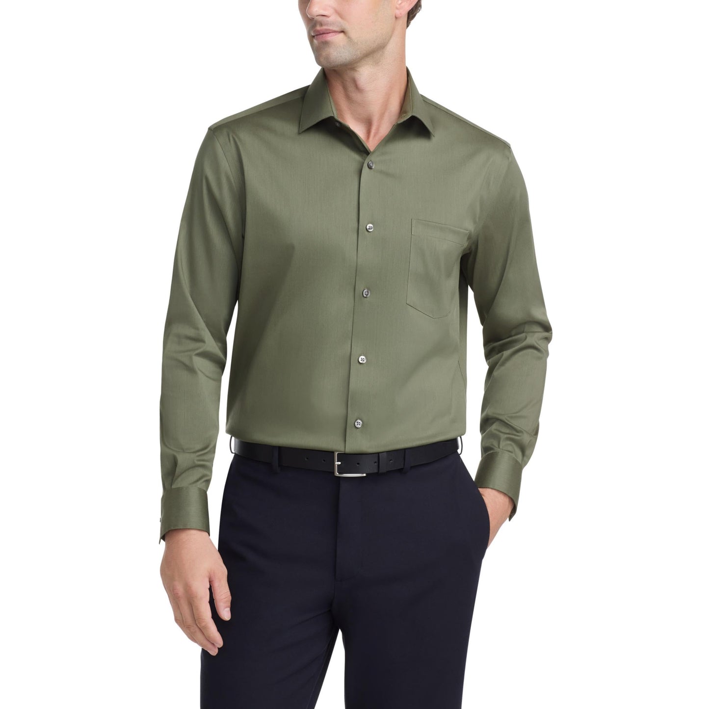 Regular Fit Wrinkle Free Stretch Dress Shirt