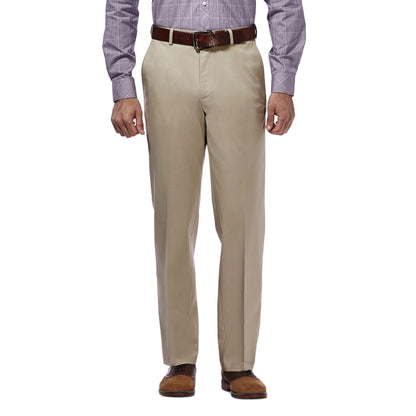 Classic Fit No Iron Flat Front Khaki Pants