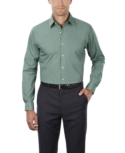 Regular Fit Solid Poplin Dress Shirt