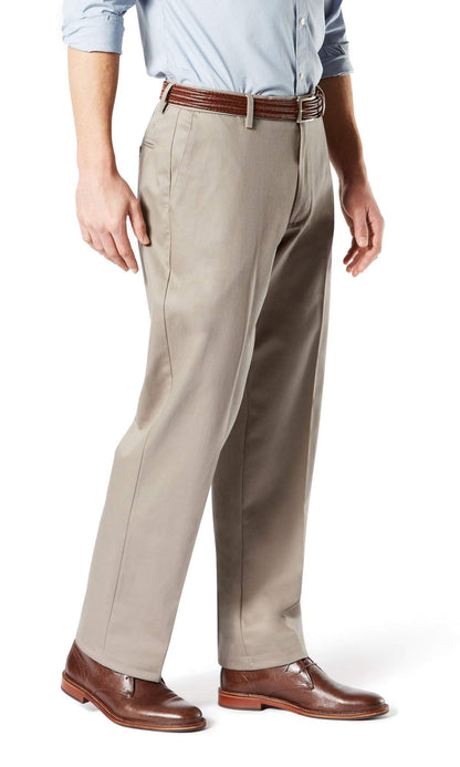 Classic Fit Cotton Stretch Khaki Pants