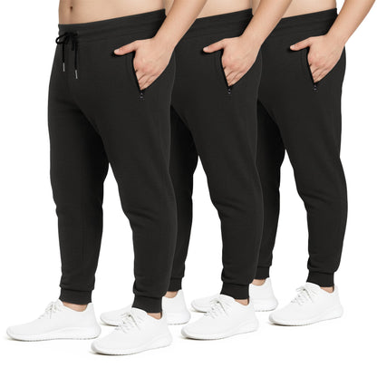 Fleece Active Jogger Pants With Zipper Pockets