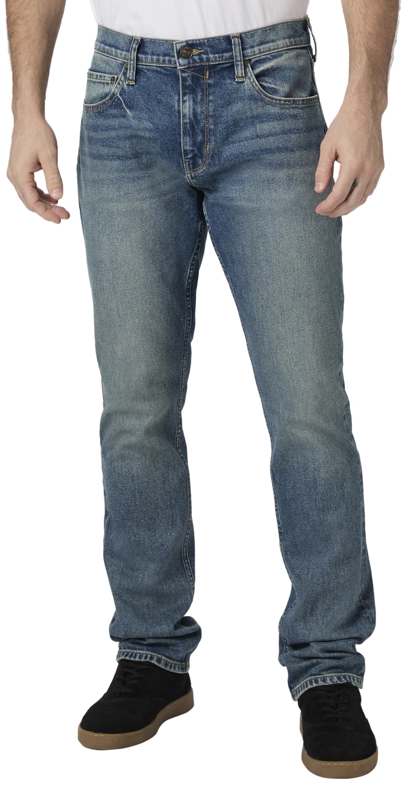Slim Straight Stretch Denim Jeans
