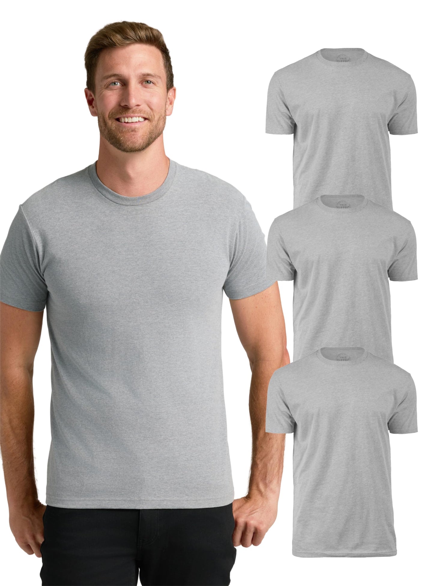 Men’s Cotton Blend Short Sleeve Crew Neck Tees