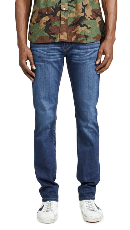 Slim Straight Stretch Denim Jeans
