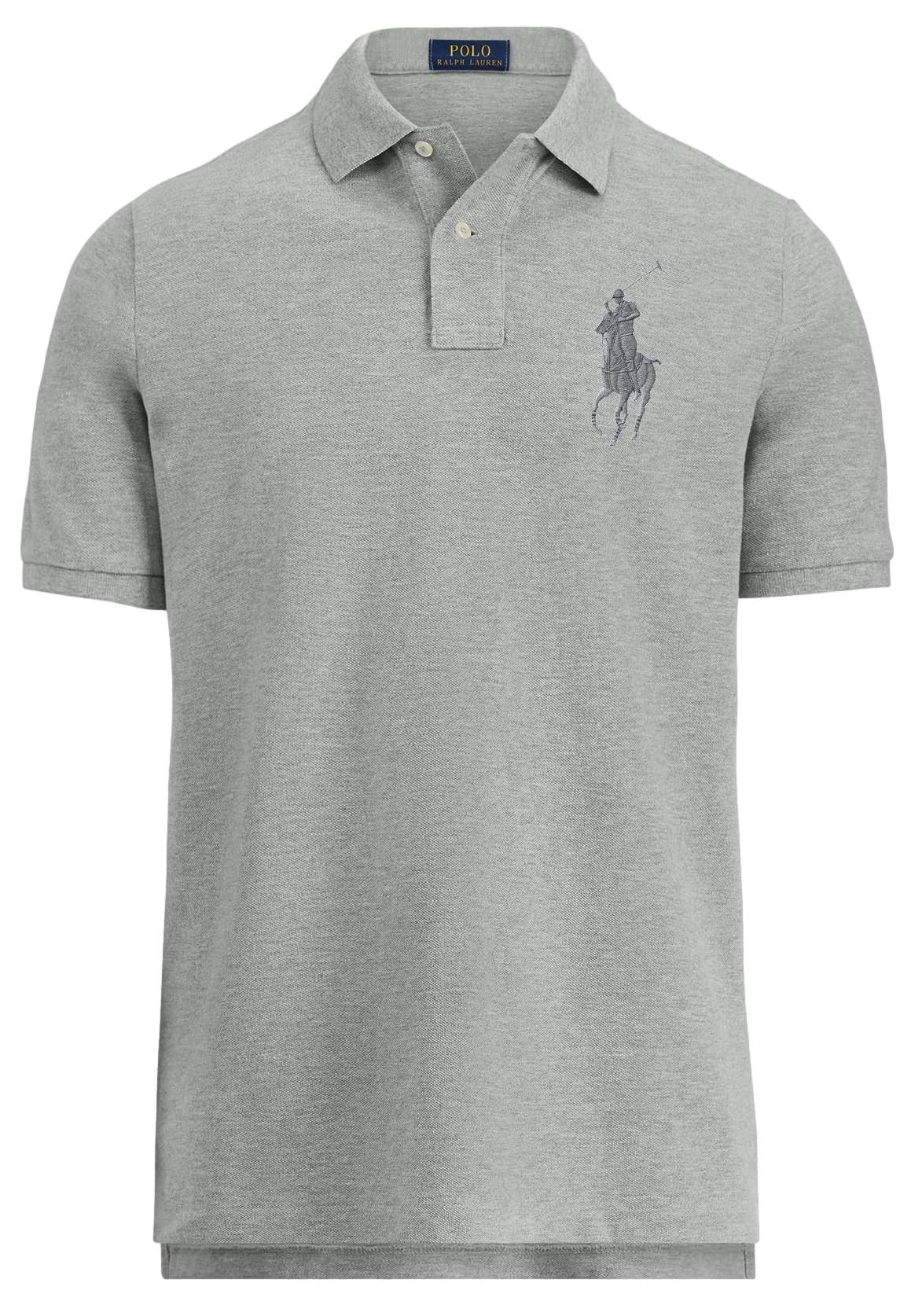 Classic Fit Mesh Polo Shirt For Men