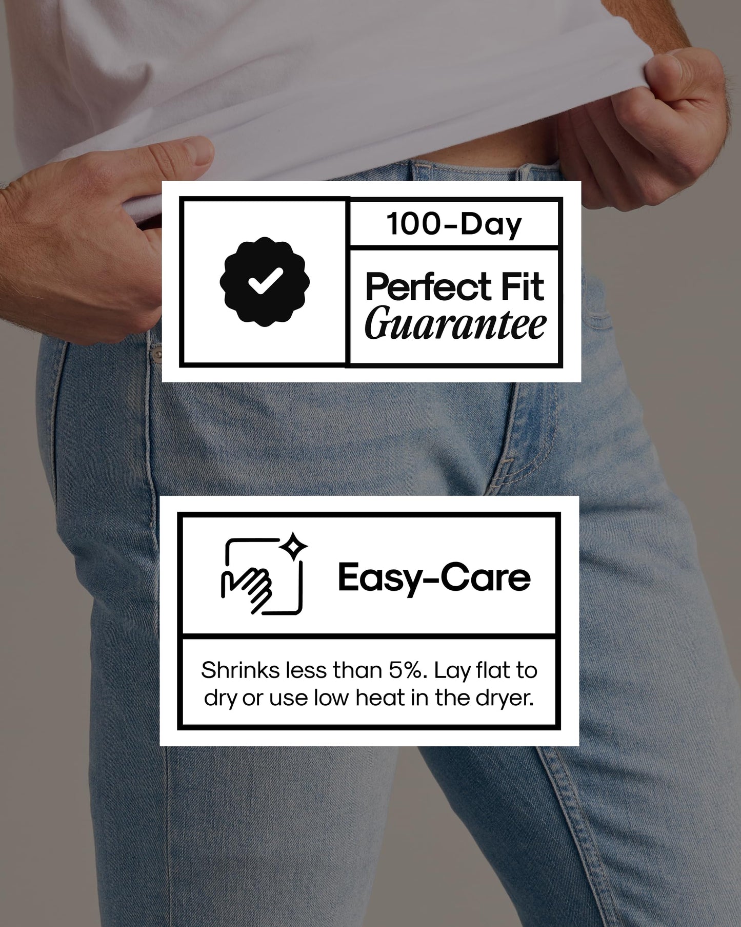 Slim Straight Stretch Denim Jeans