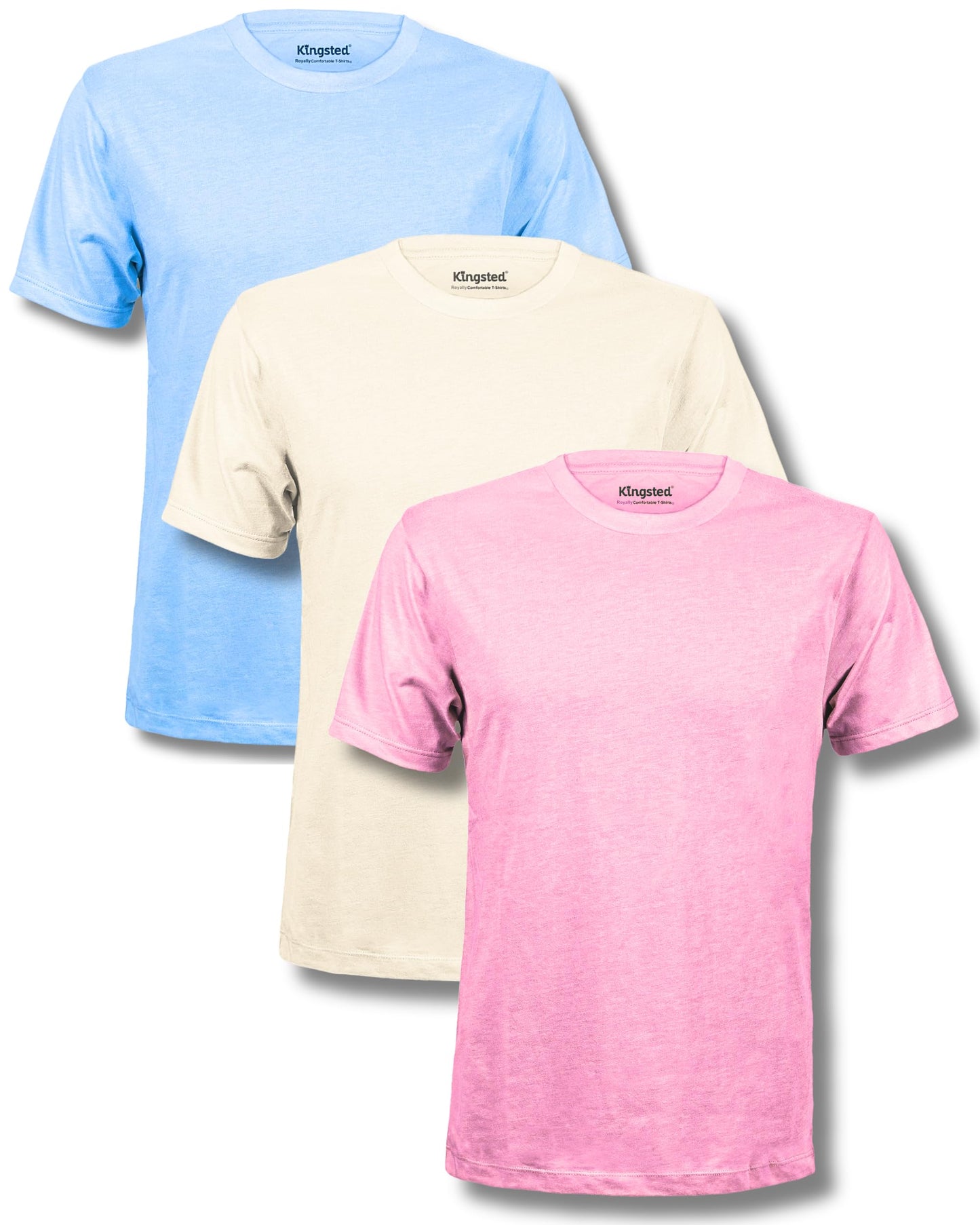 Kingsted T-Shirts for Men Pack - Royally Comfortable - Super Soft Premium Fabric - Well-Crafted Classic Tee