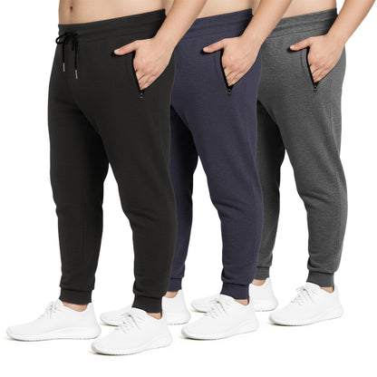 Fleece Active Jogger Pants With Zipper Pockets
