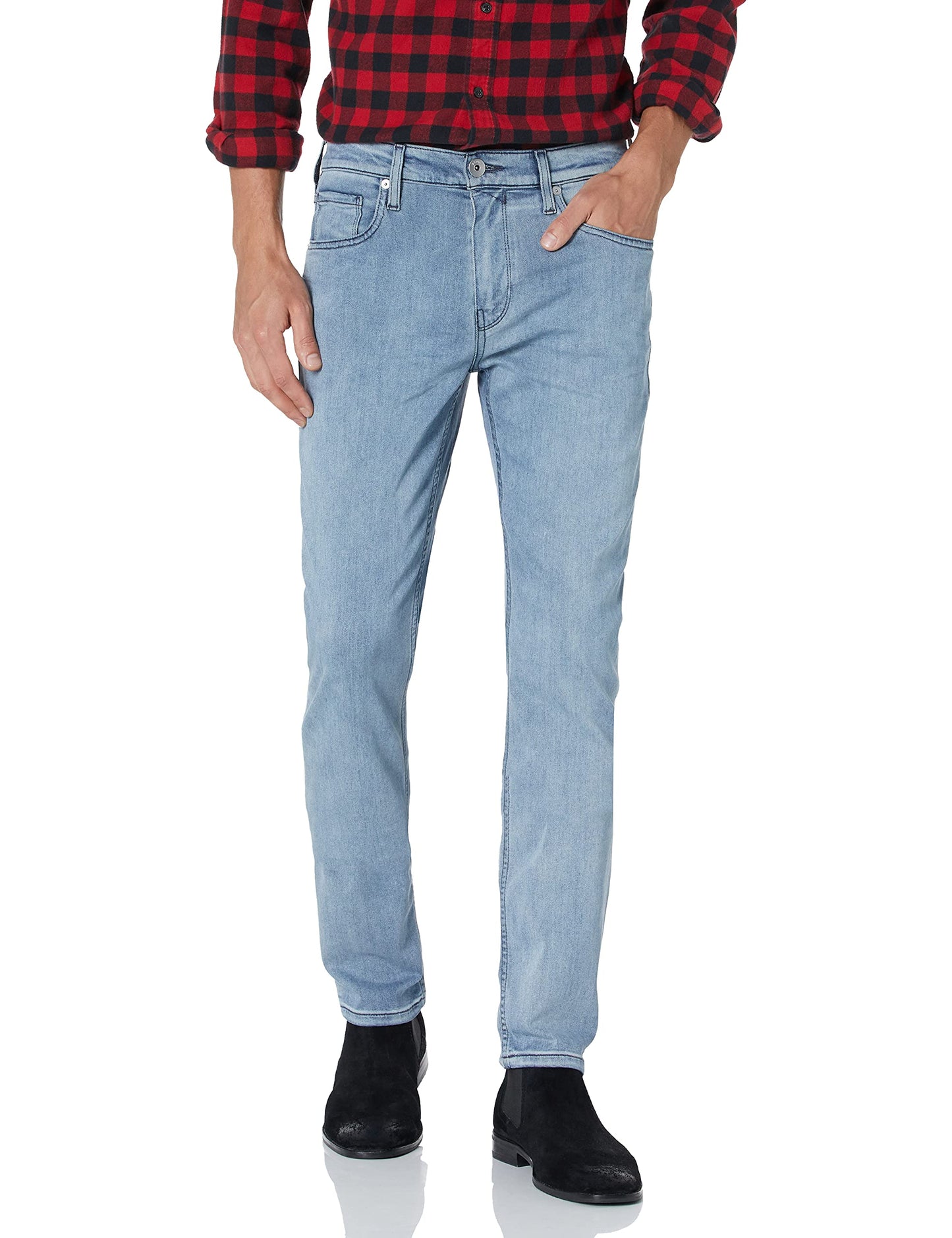 Slim Straight Stretch Denim Jeans