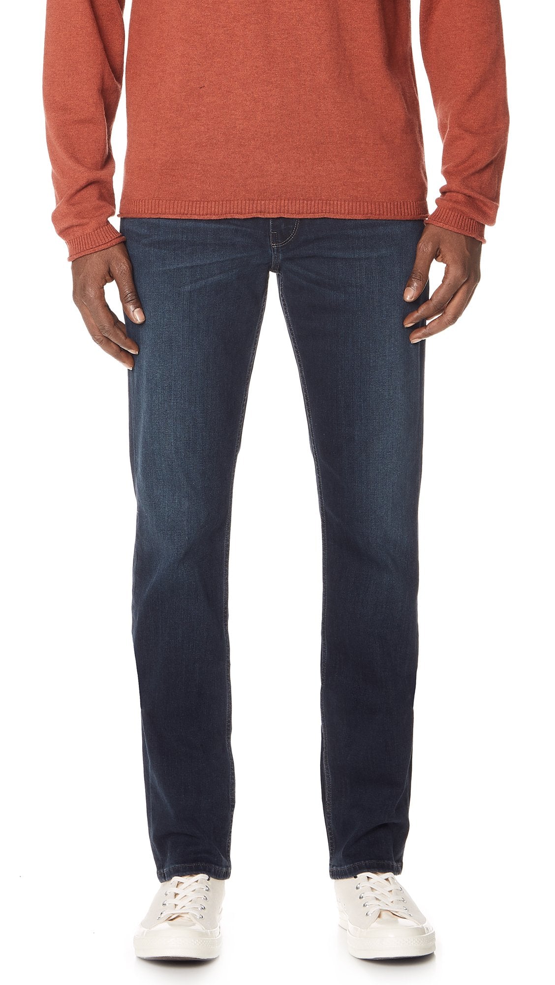Slim Straight Stretch Denim Jeans