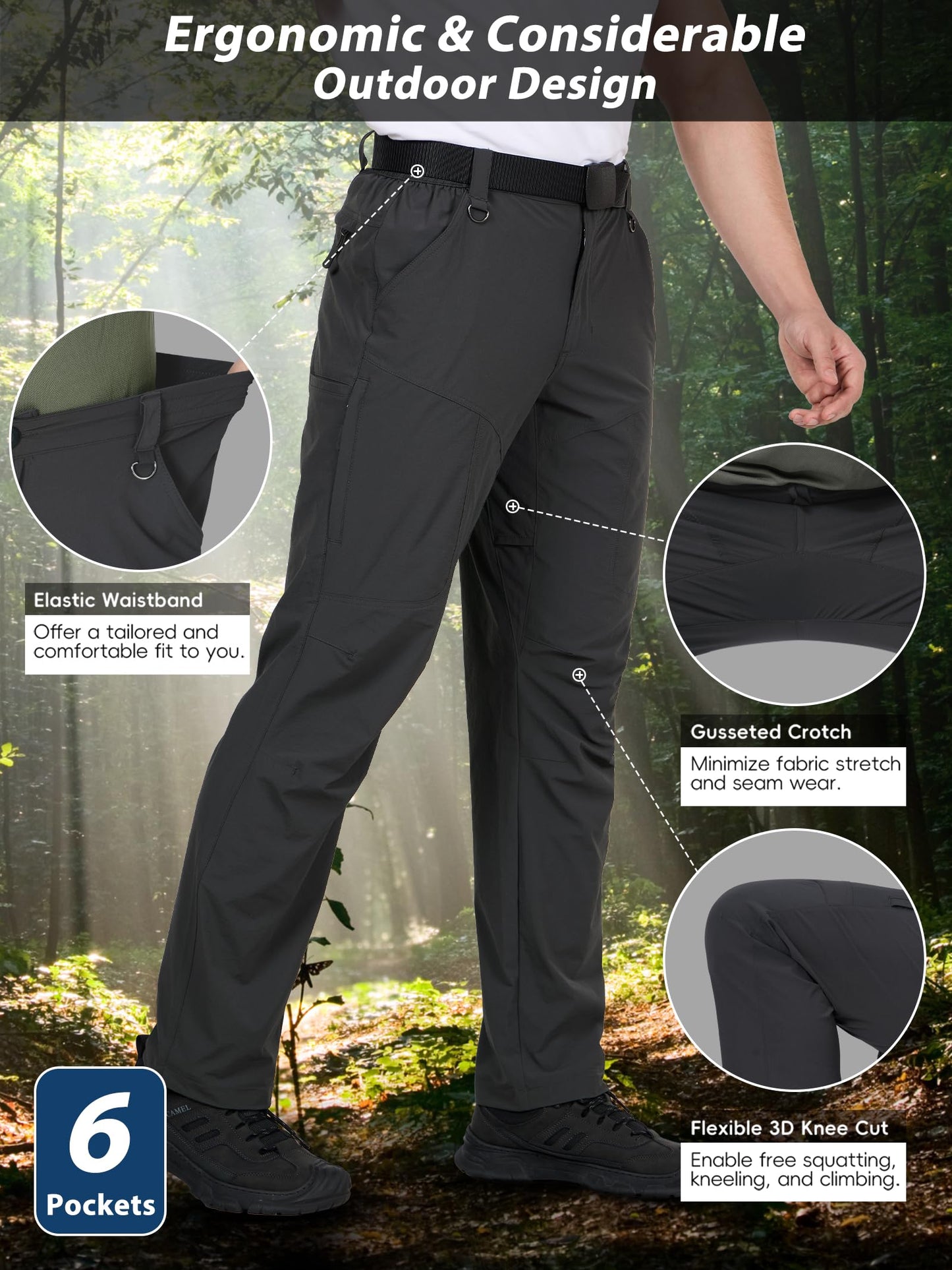 Lightweight Quick Dry Outdoor Cargo Pants