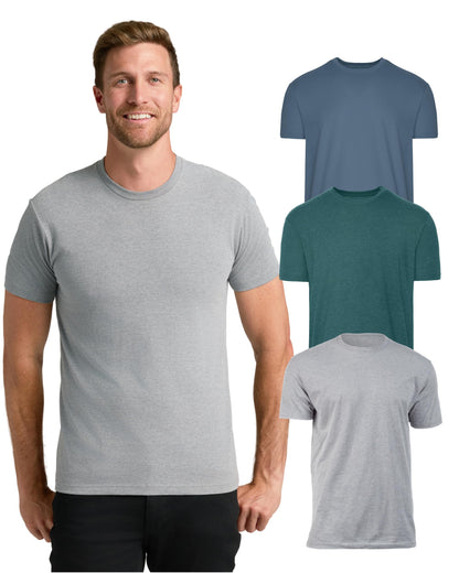 Men’s Cotton Blend Short Sleeve Crew Neck Tees