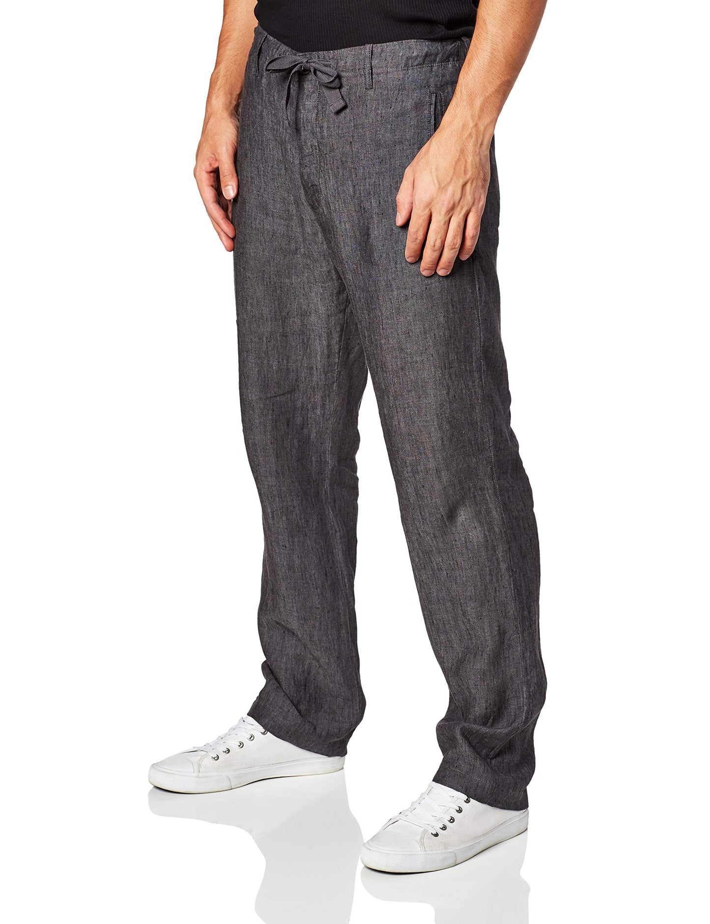 Lightweight Linen Drawstring Casual Pants