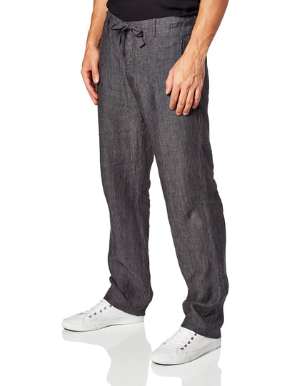 Lightweight Linen Drawstring Casual Pants