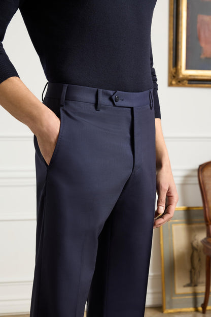 Italian Serge Wool Tailored Dress Pants