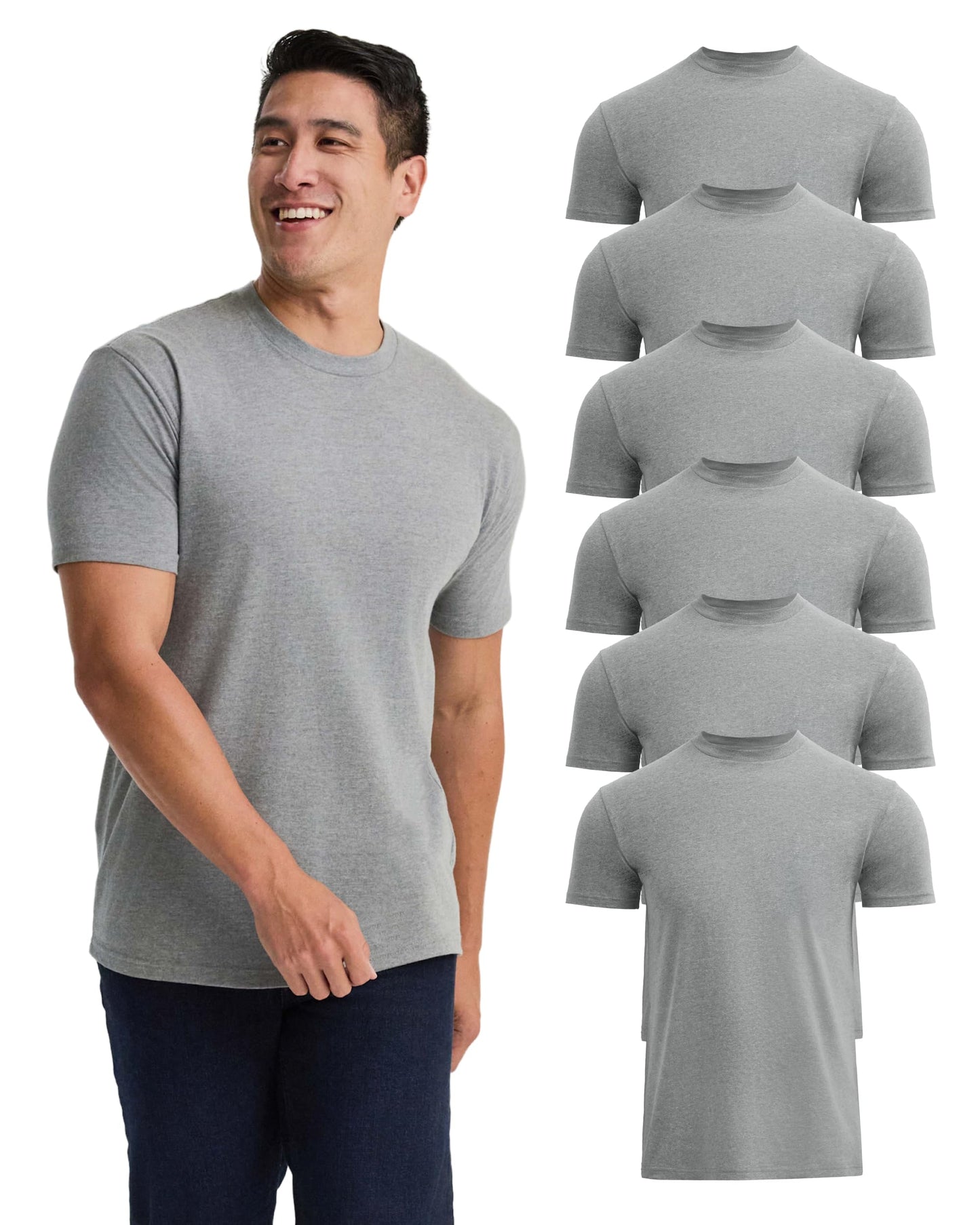 Men’s Cotton Blend Short Sleeve Crew Neck Tees