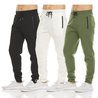 Fleece Active Jogger Pants With Zipper Pockets
