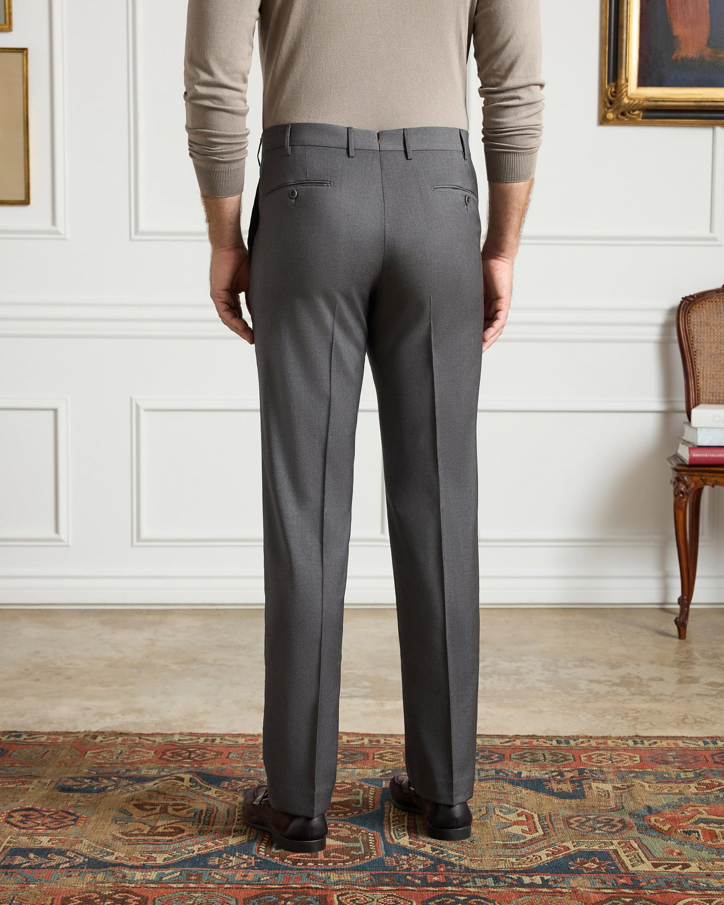 Italian Wool Tailored Dress Trousers