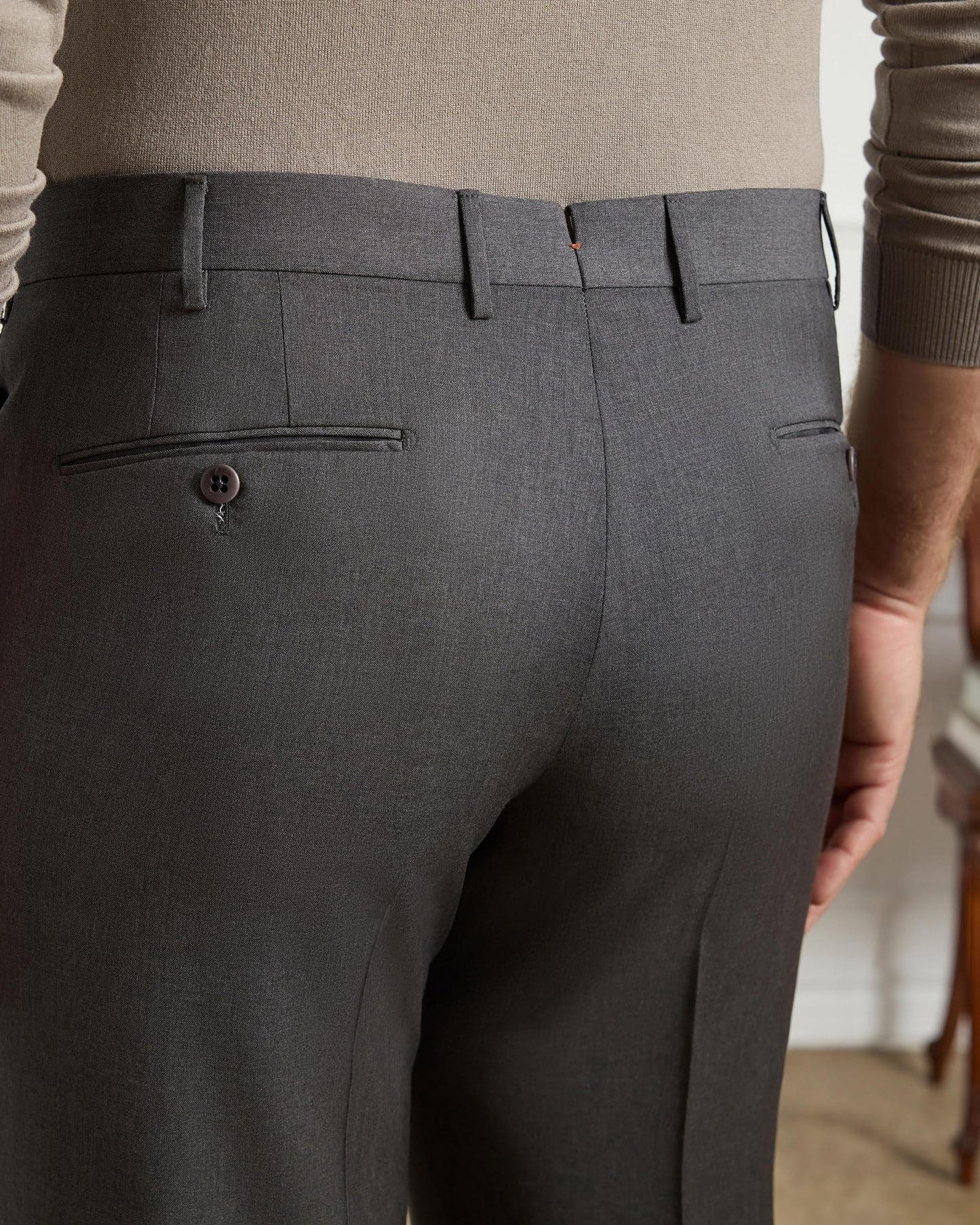 Italian Wool Tailored Dress Trousers