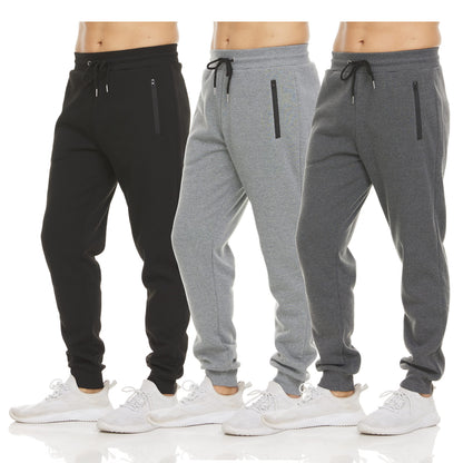 Fleece Active Jogger Pants With Zipper Pockets