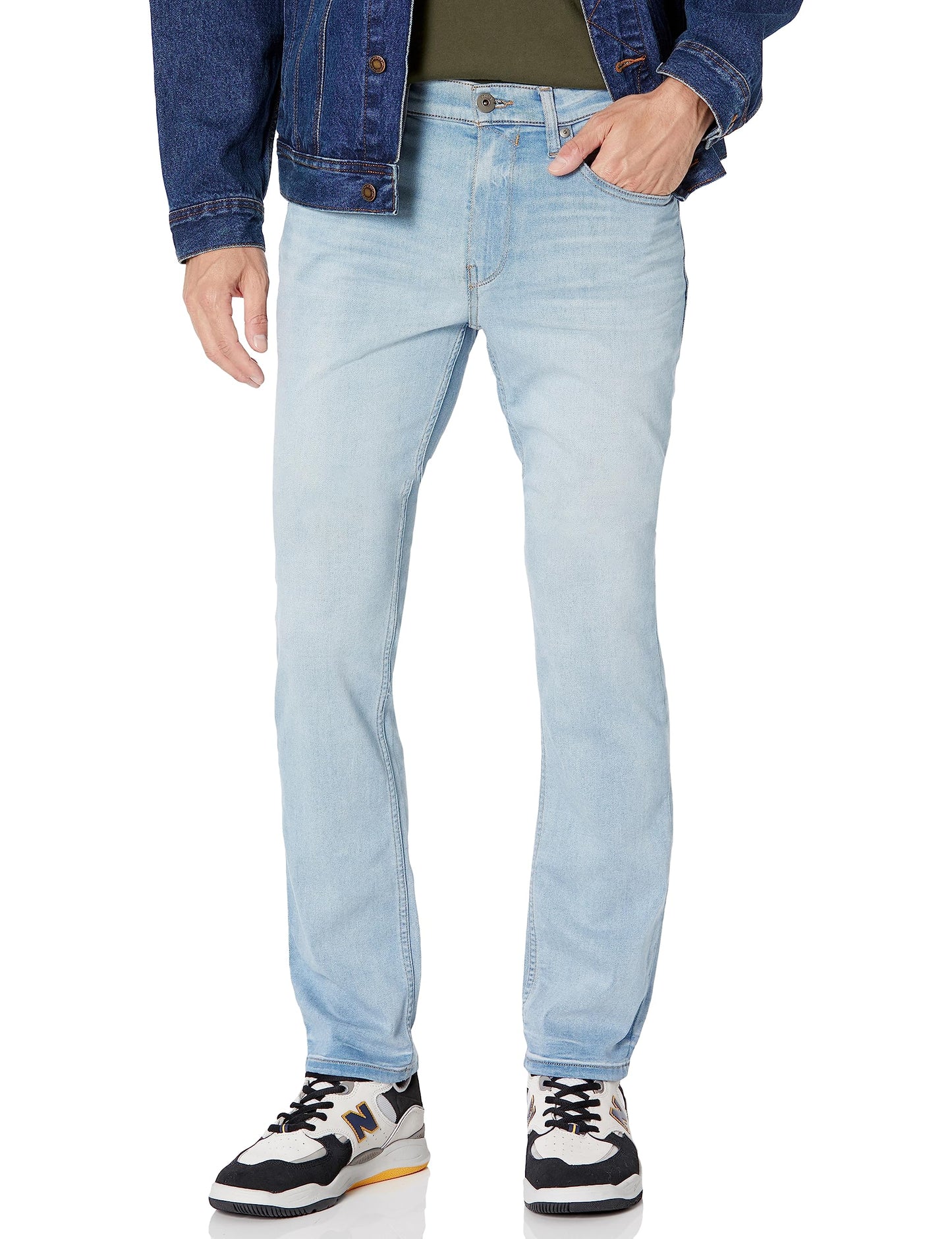 Slim Straight Stretch Denim Jeans